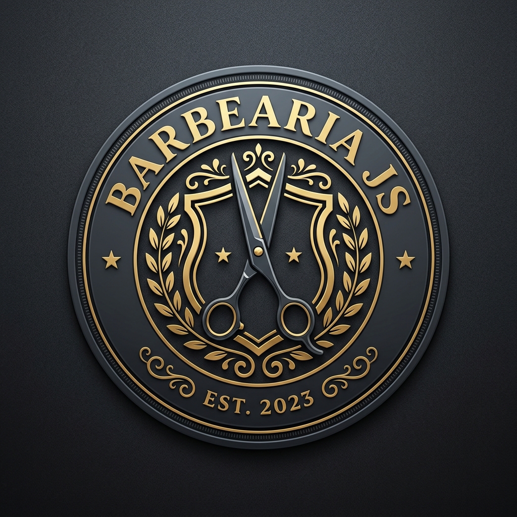 Logo Barbearia JS